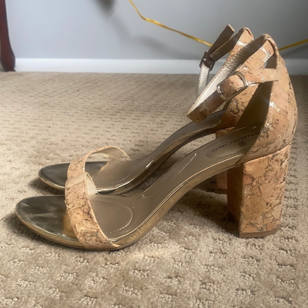Bandolino Cork Heeled Sandals
